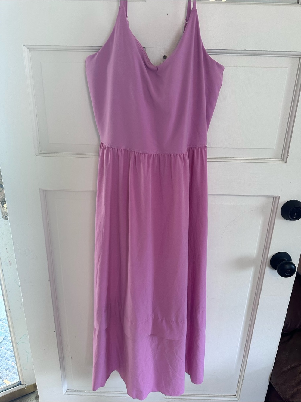 Athleta Lavender Spaghetti-Strap Casual Maxi Dress